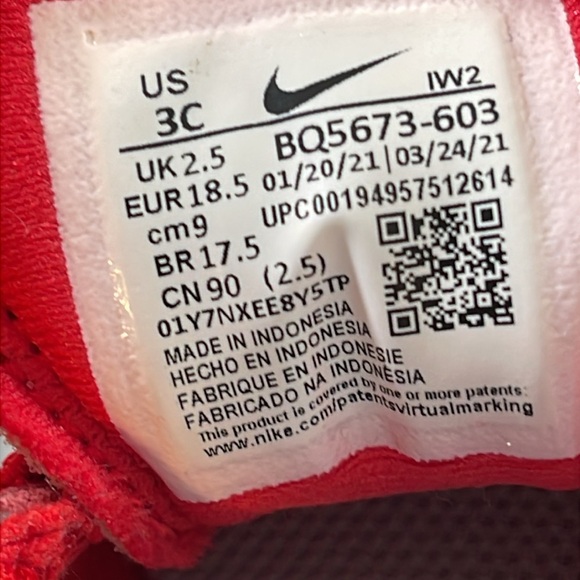 NIKE Baby Toddler Shoes Size 3C Revolution 5 Sneakers Slip Unisex On BQ5673-603 - Picture 11 of 11